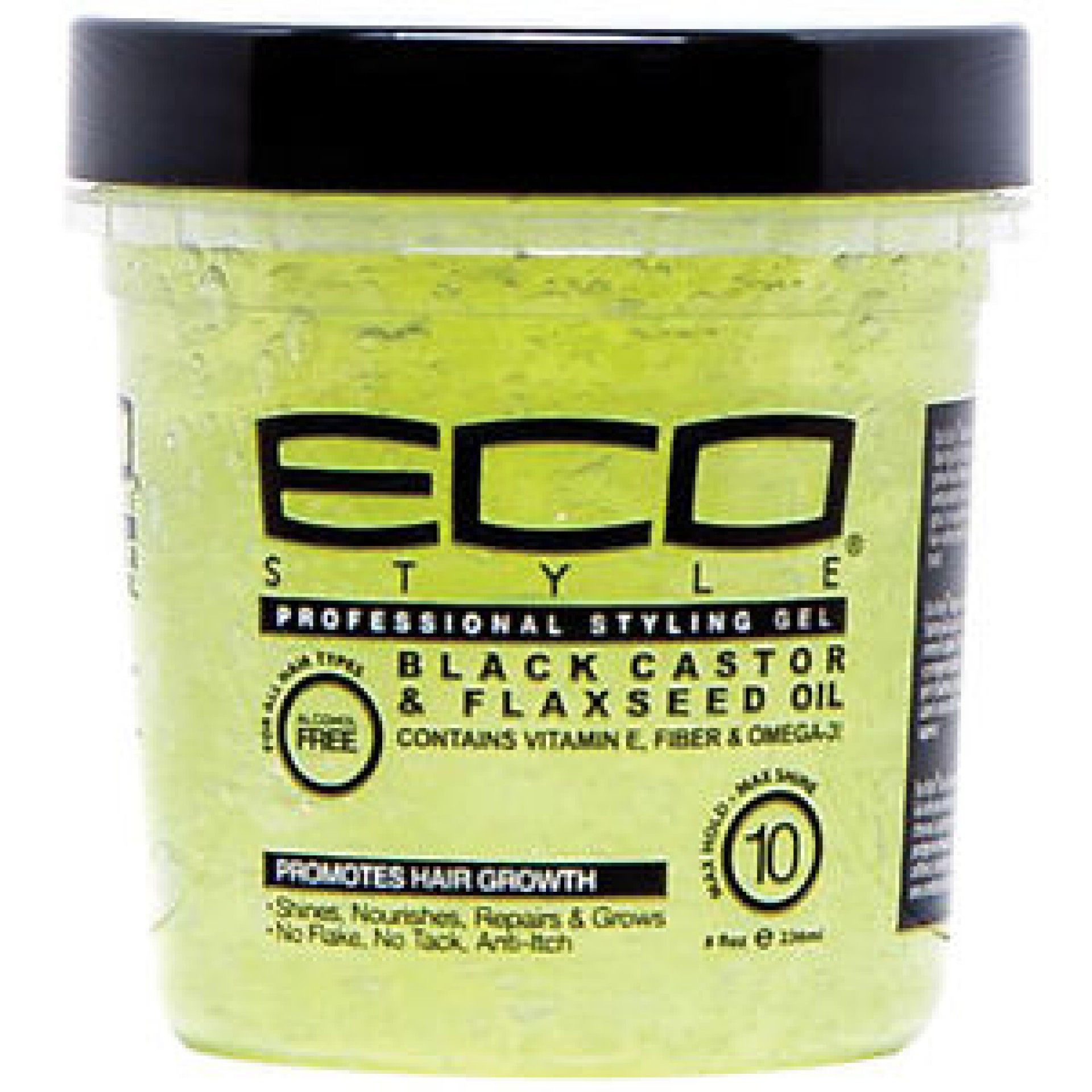 Gel p/cabelo eco styler 237ml black castor