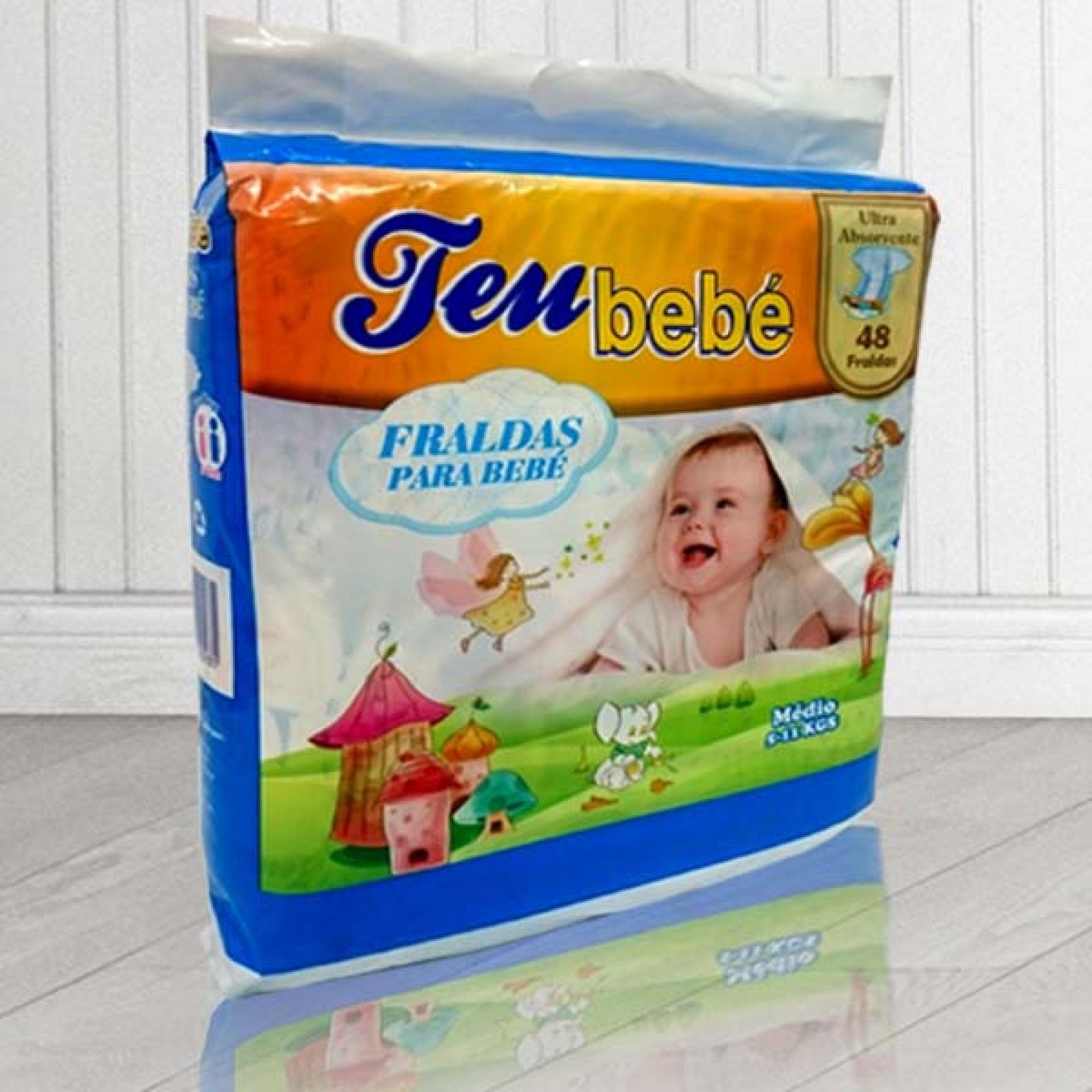 Fraldas teu bebe medio 5-11kg 48un