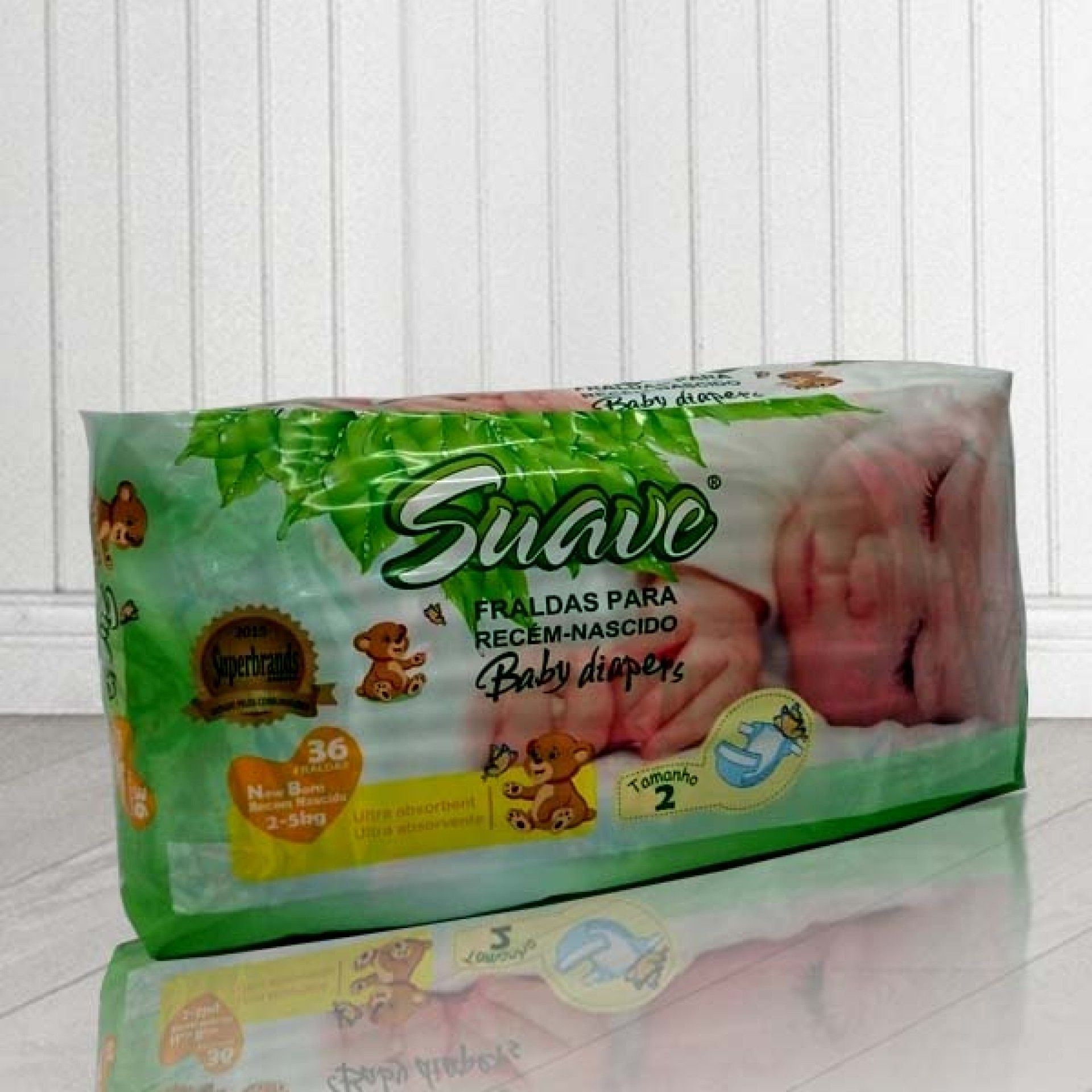 Fraldas suave new born 2-5kg 36un