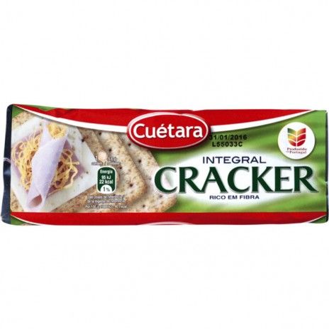 Bolacha cuetara cracker integral 200gr