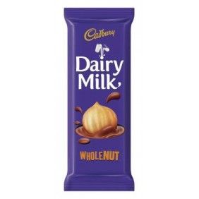 Chocolate cadbury dairy milk 80gr wholenut
