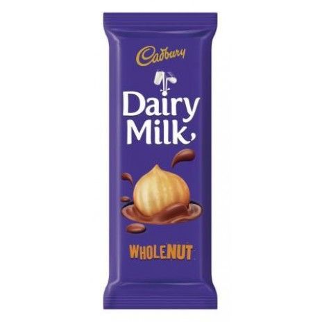 Chocolate cadbury dairy milk 80gr wholenut