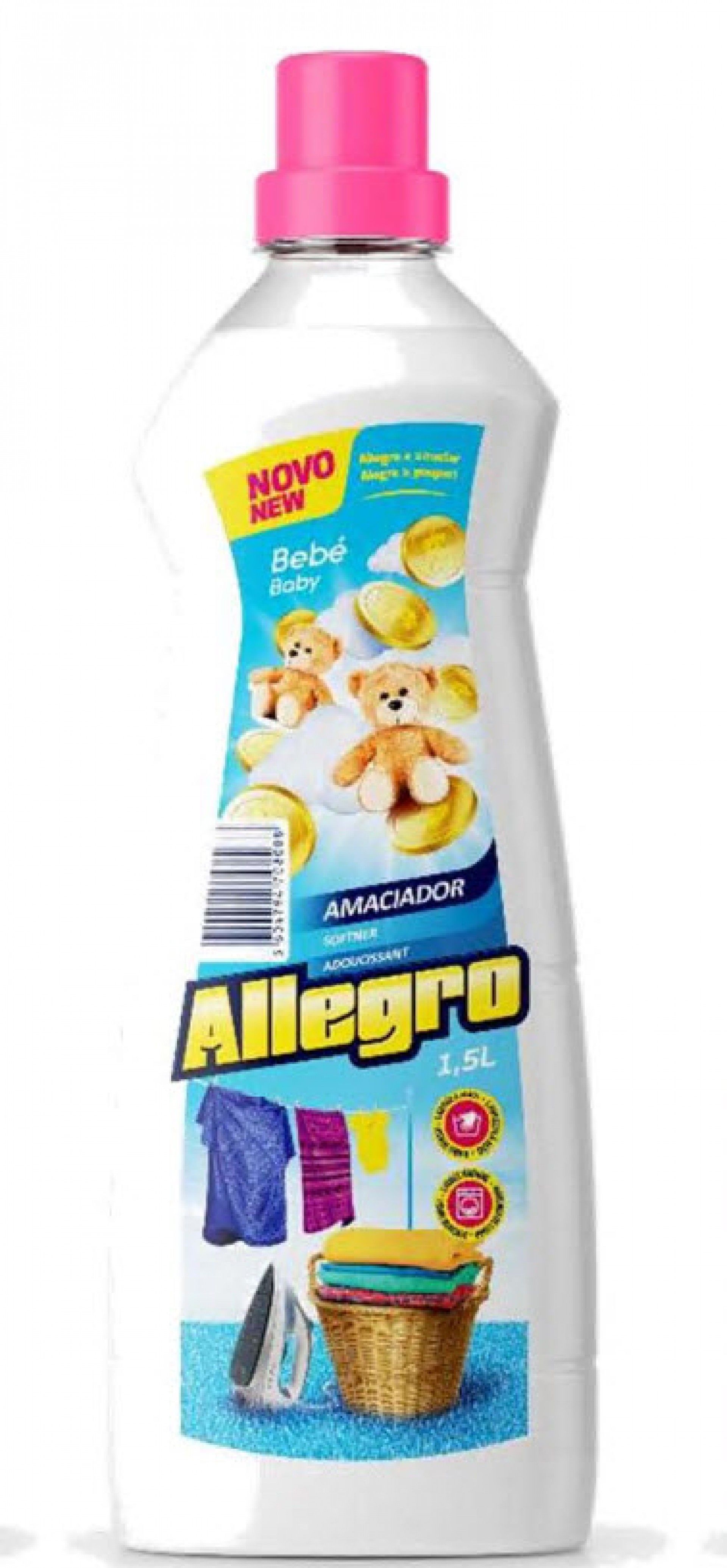 Amaciador roupa allegro 1,5l bebe fresh