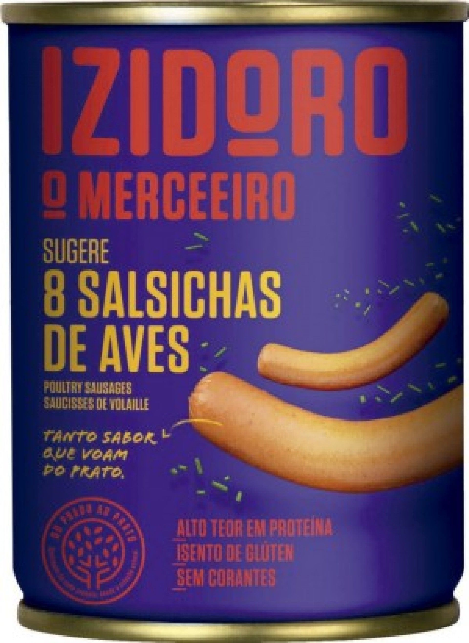Salsichas izidoro aves 8un