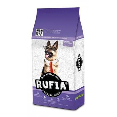 Ra�ao seca p/cao rufia 20kg adulto mix