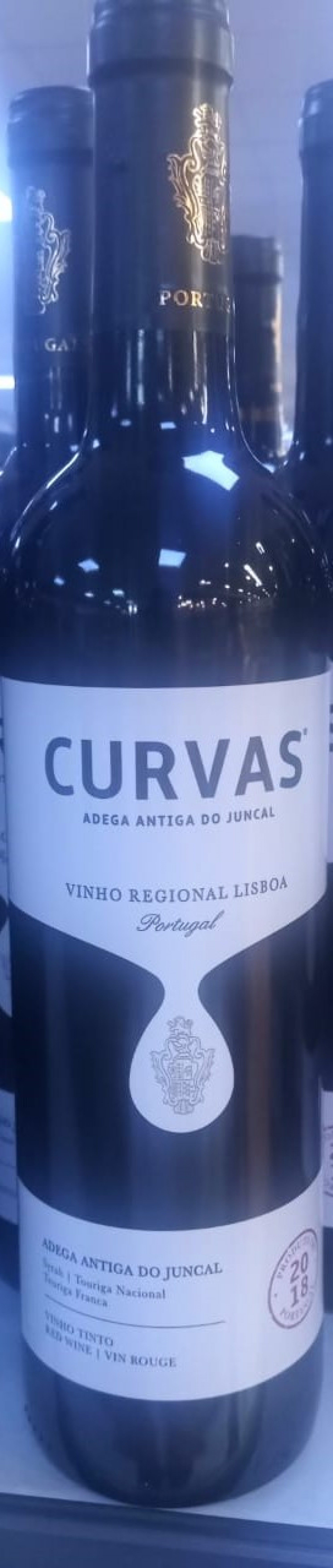 Vinho tinto curvas 0,75l