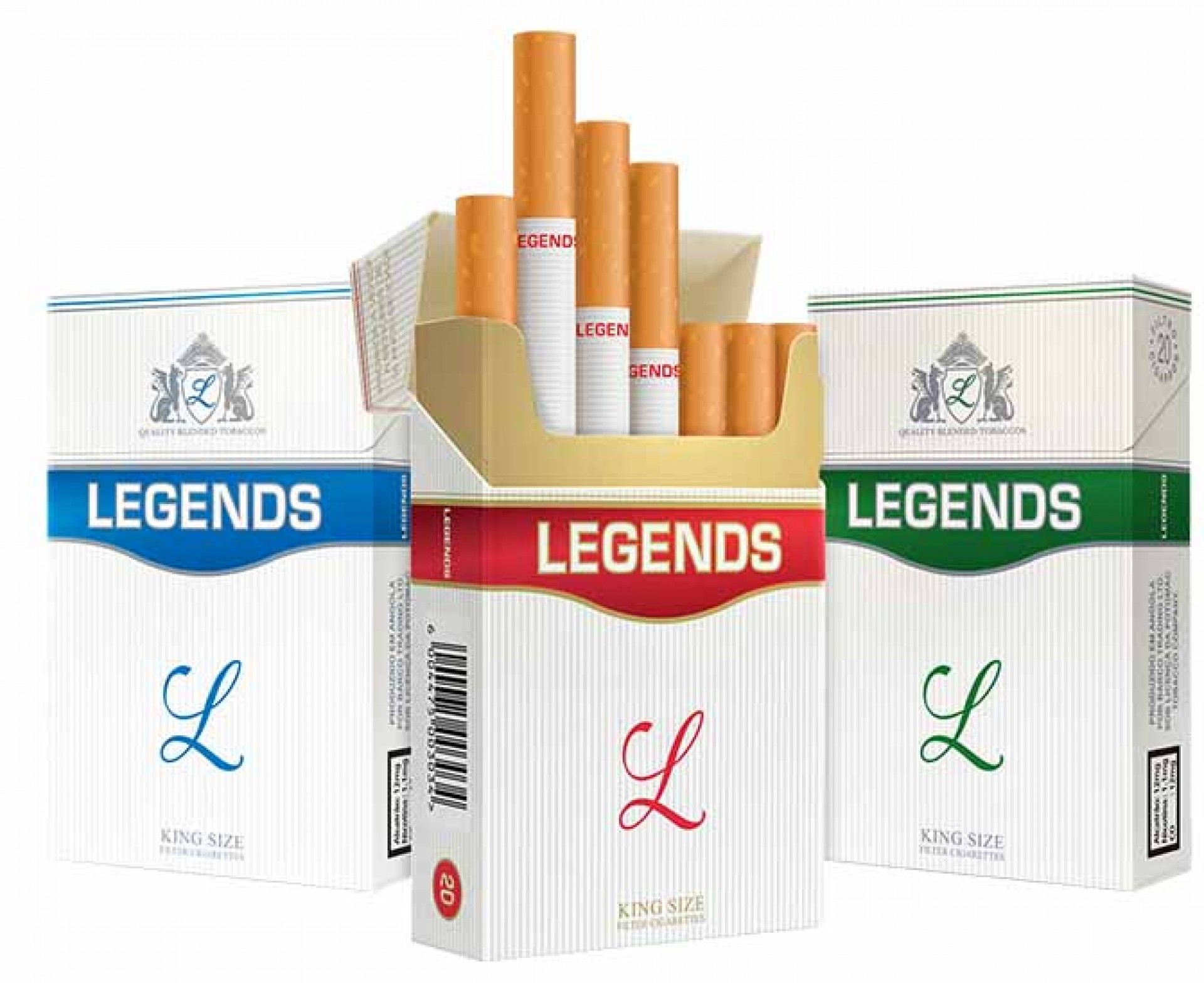 Cigarros legends king size blue