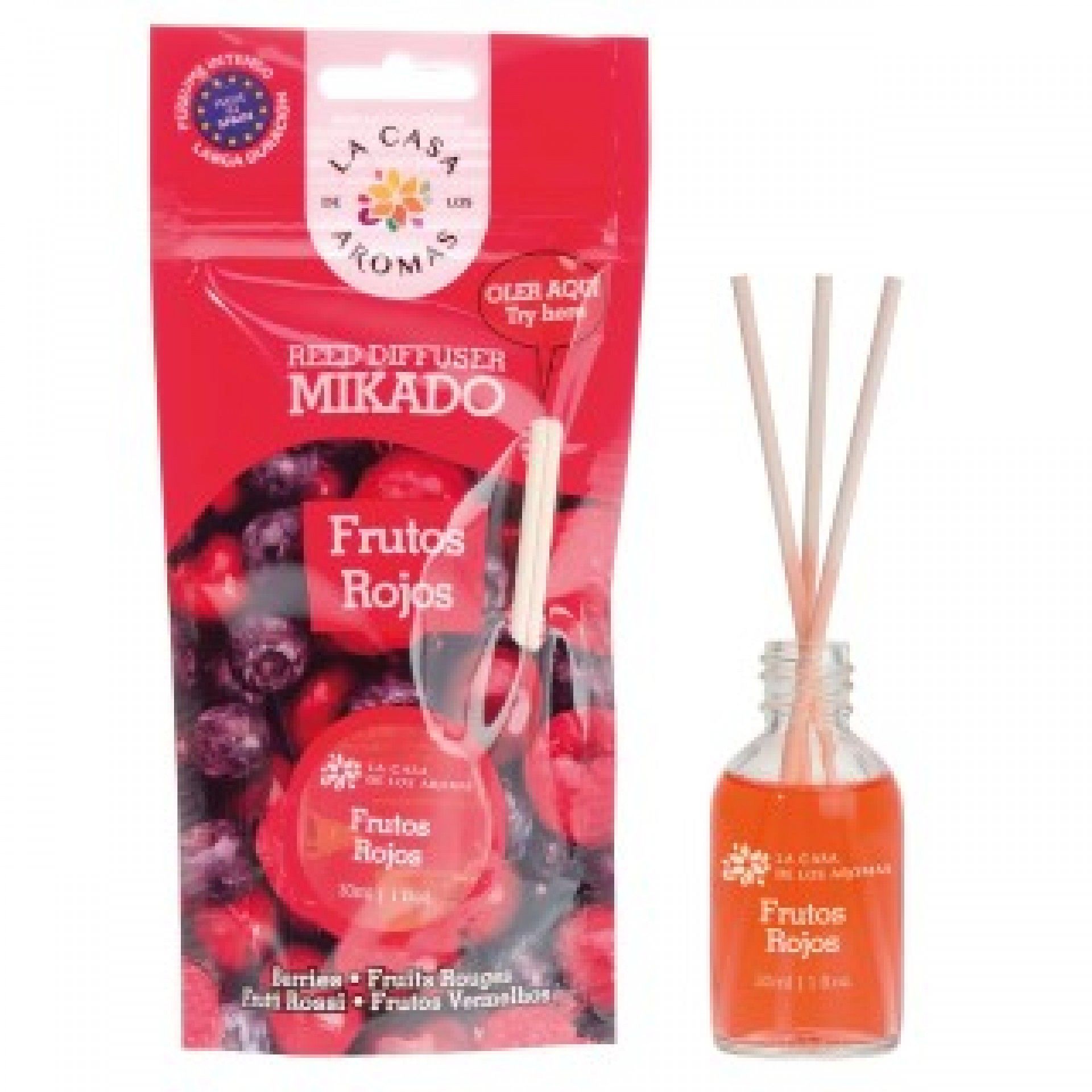 Ambientador mikado la casa aromas 30ml frutos vermelhos