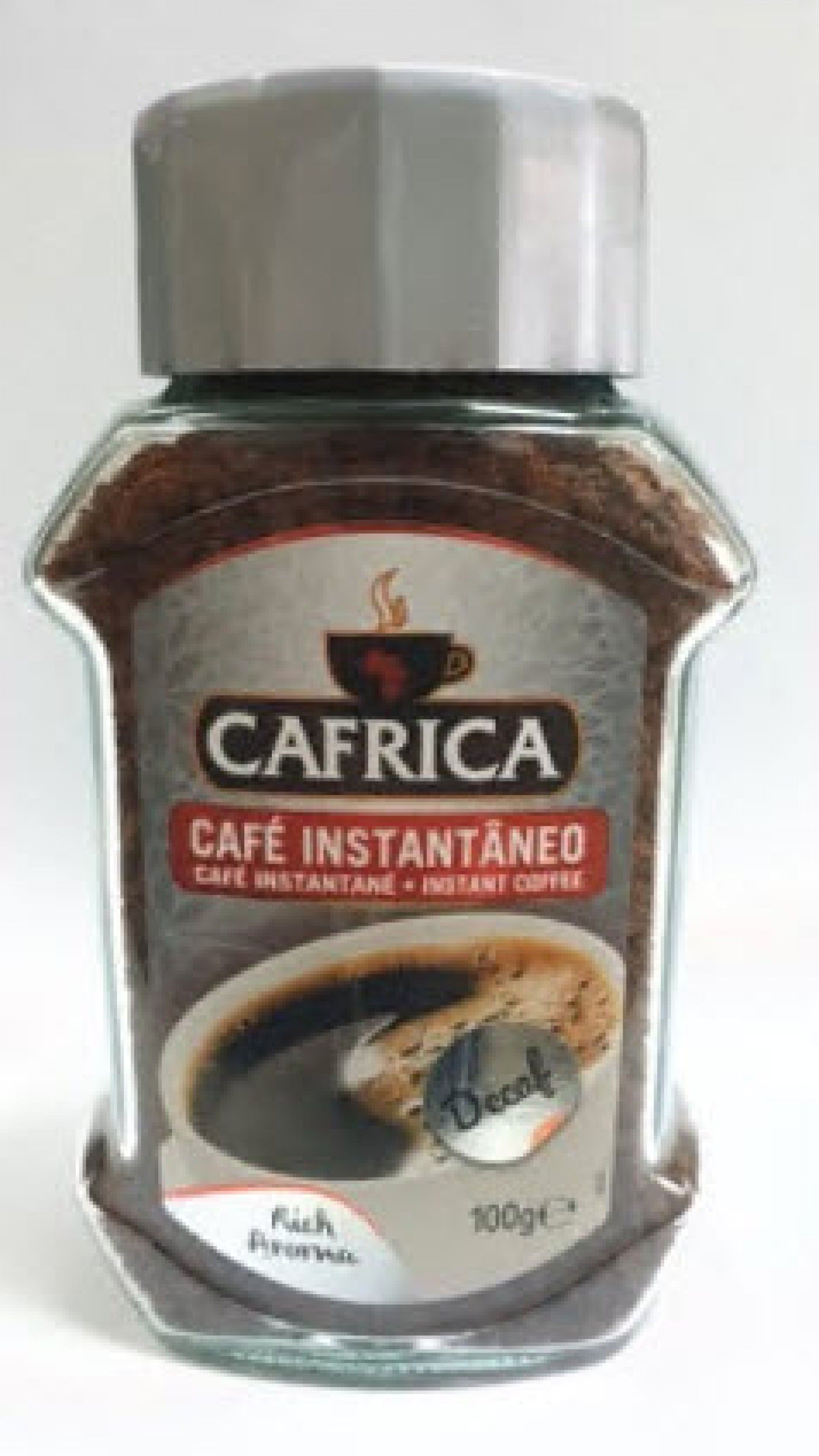 Cafe instantaneo cafrica 100gr descafeinado
