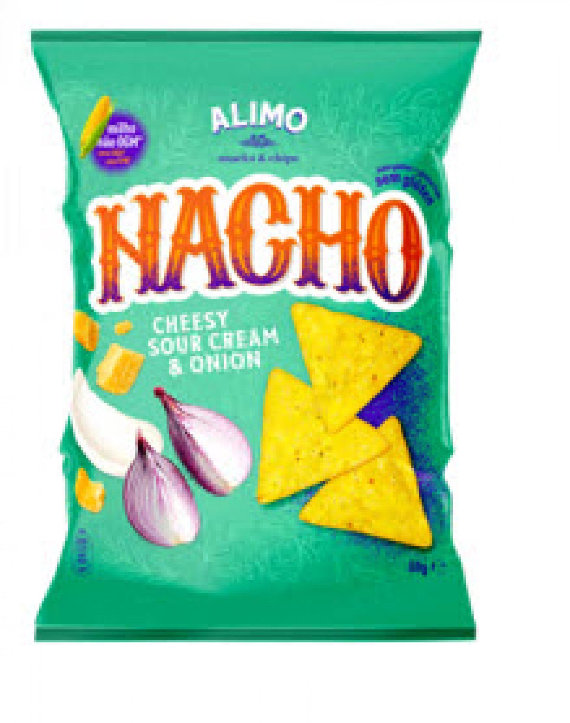 Snacks nacho 60gr sour cream & onion