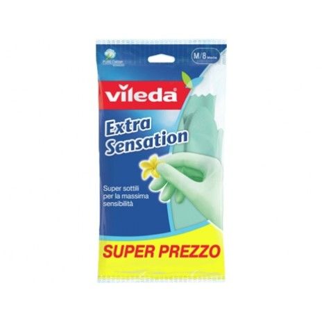 Luvas limpeza vileda extra sensation (m)