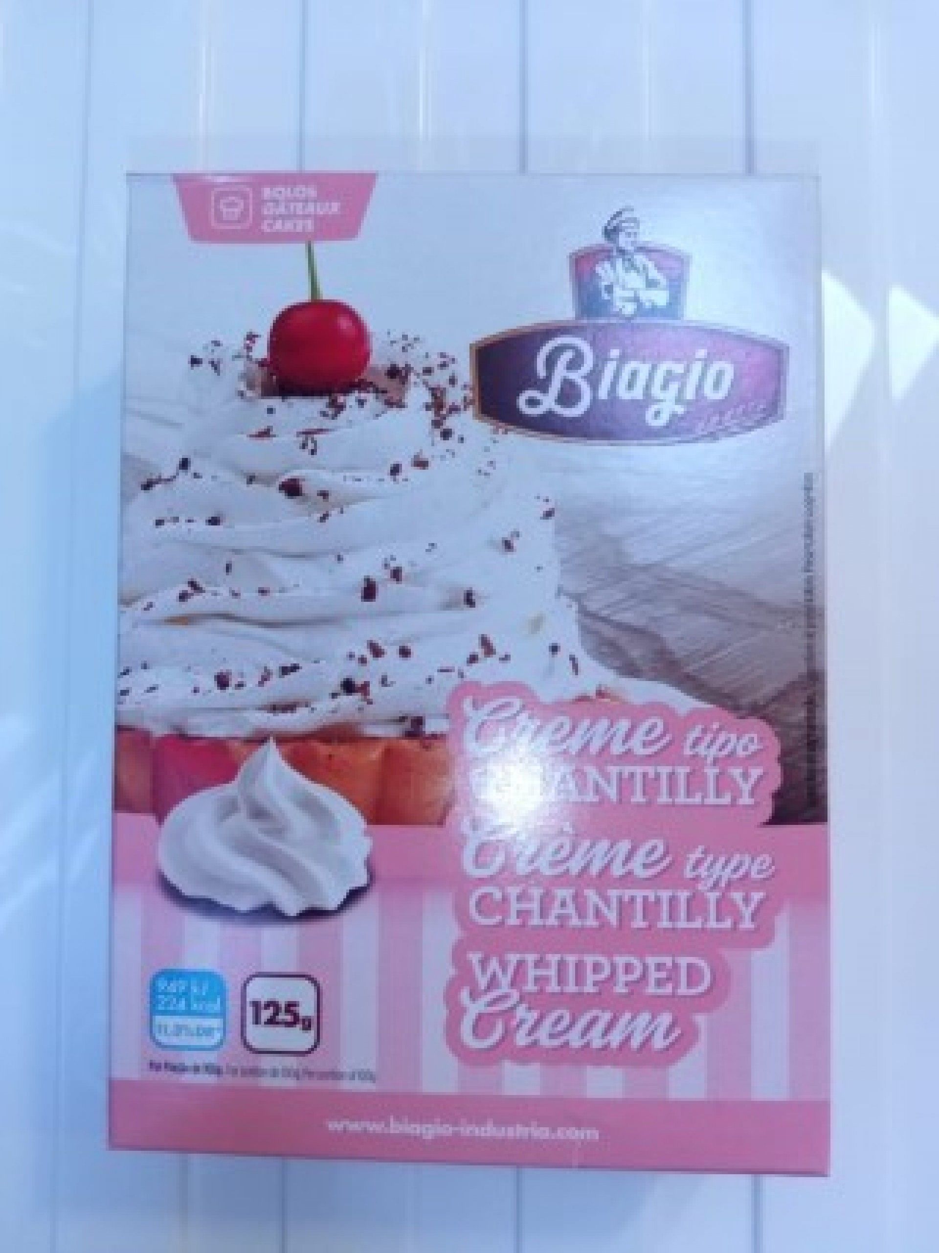 Creme chantilly biagio 125gr
