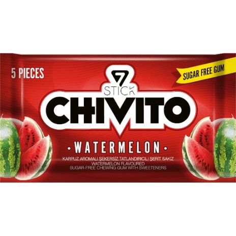 Pastilha elastica chivito 5un watermellon