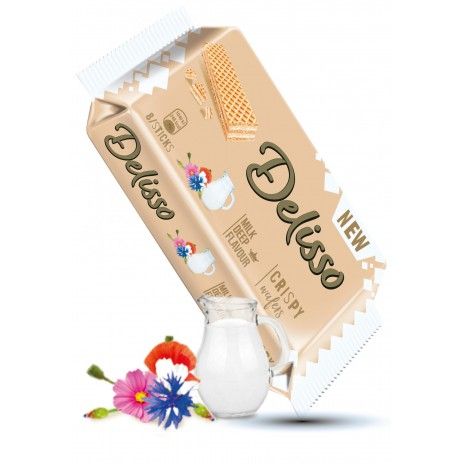 Bolacha wafer delisso 42gr milk Bolacha wafer delisso 42gr milk