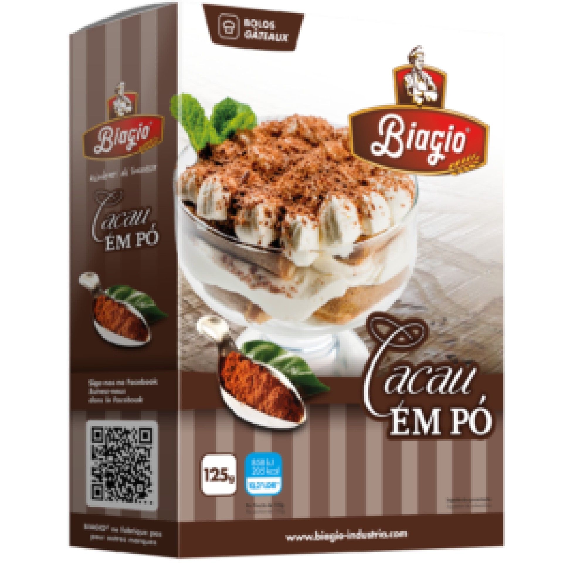 Cacau em po biagio 125gr