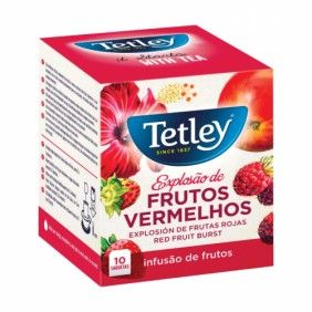 Cha infusao tetley 10saq frutos vermelhos