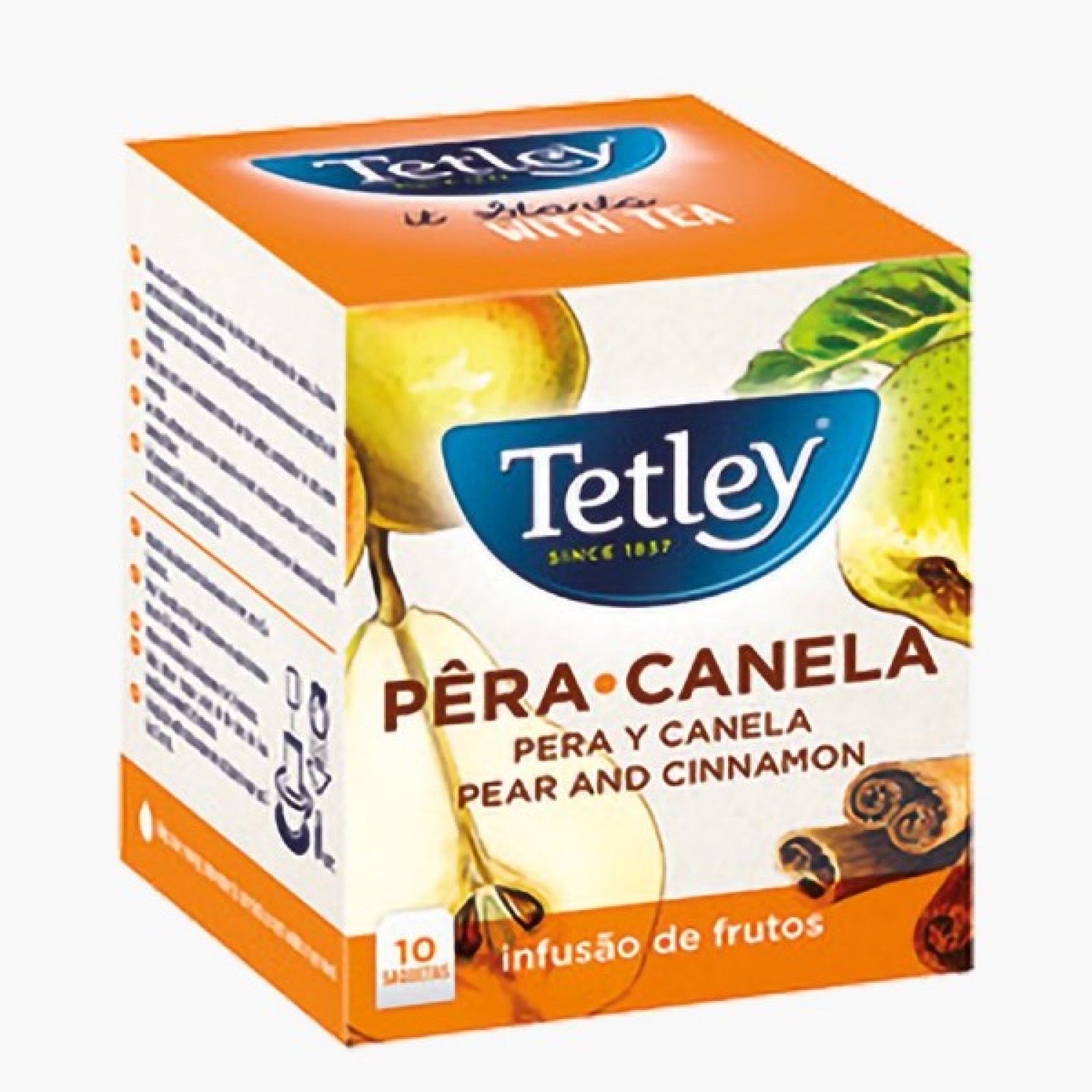 Cha infusao tetley 10saq pera/canela