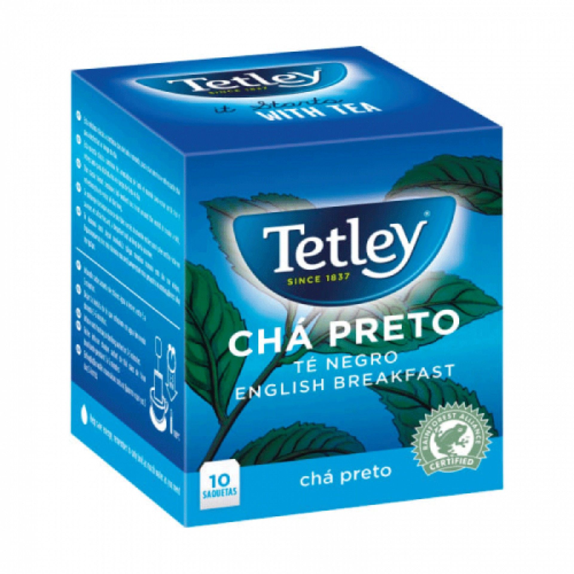 Cha preto tetley 10saq te negro