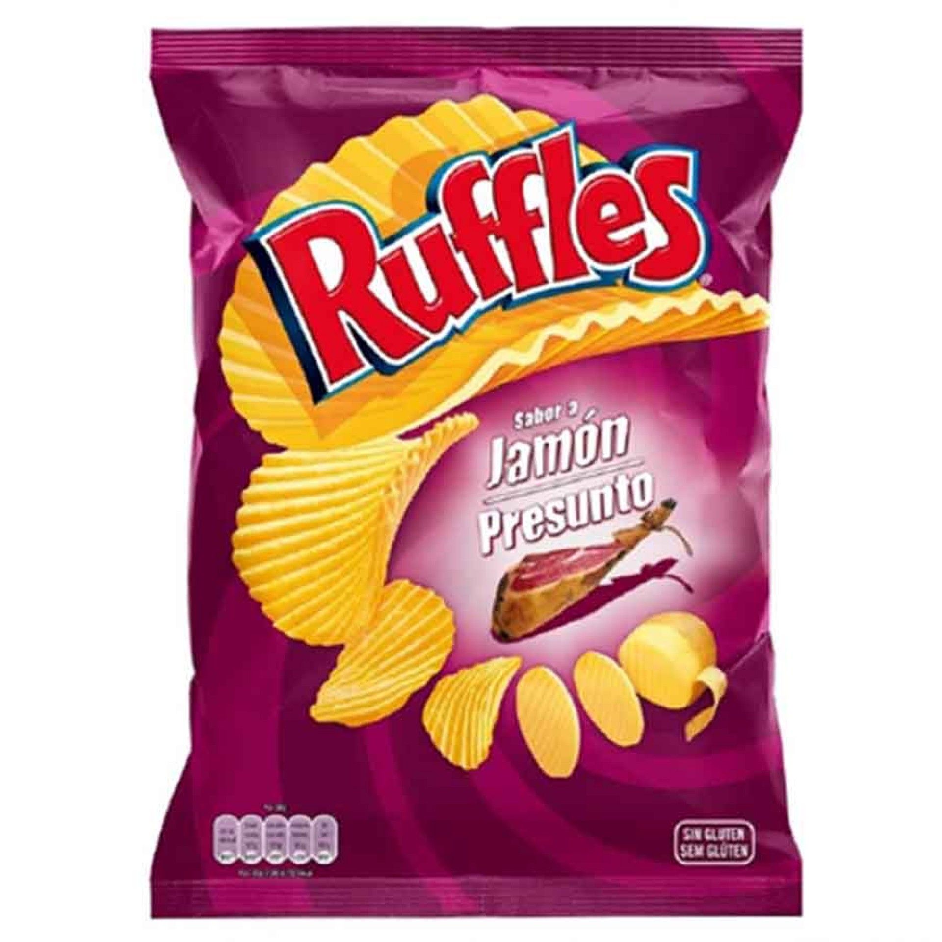 Batata frita ruffles 45gr presunto