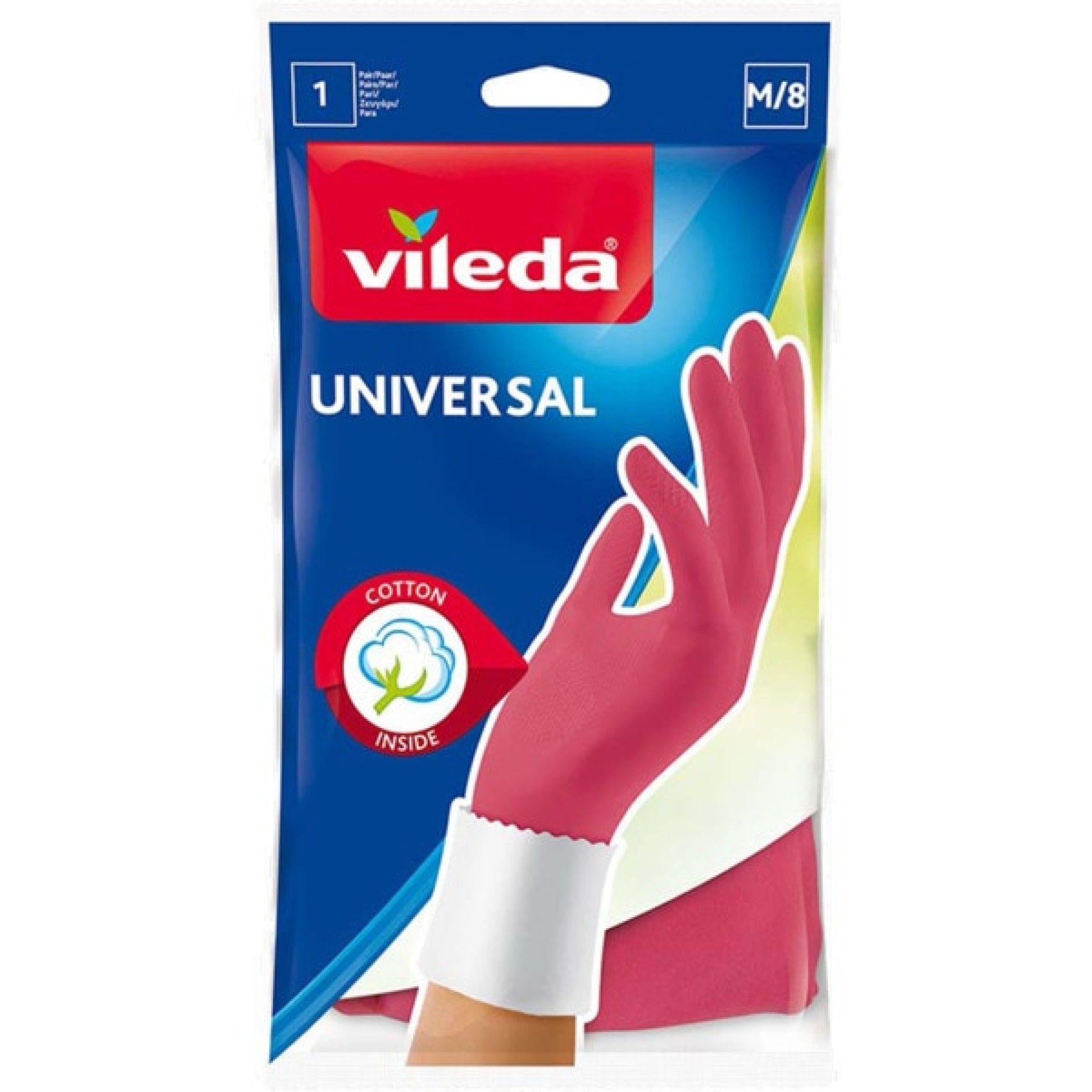 Luvas limpeza vileda universal (m/8)