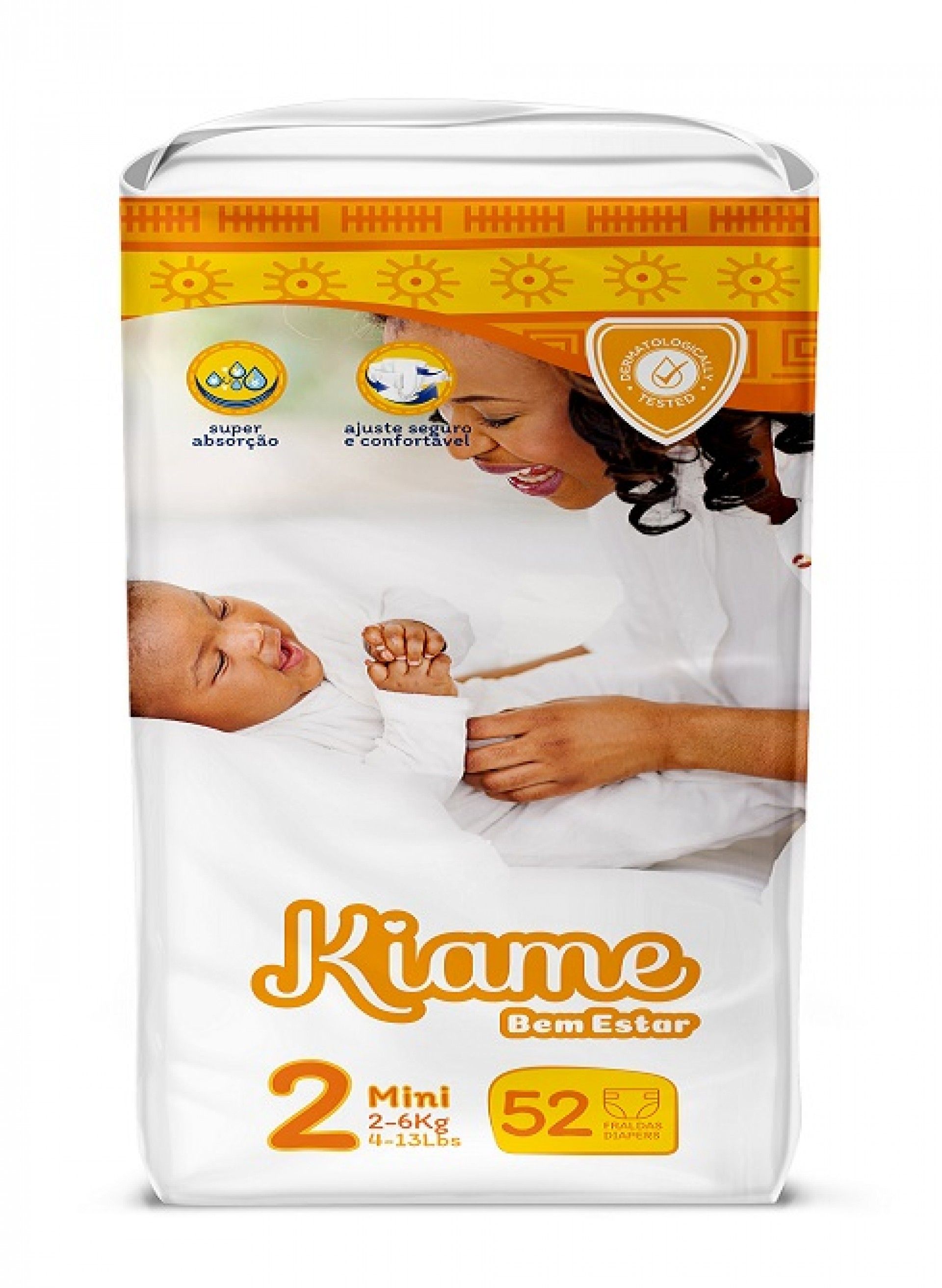 Fraldas kiame bem estar t2 52un