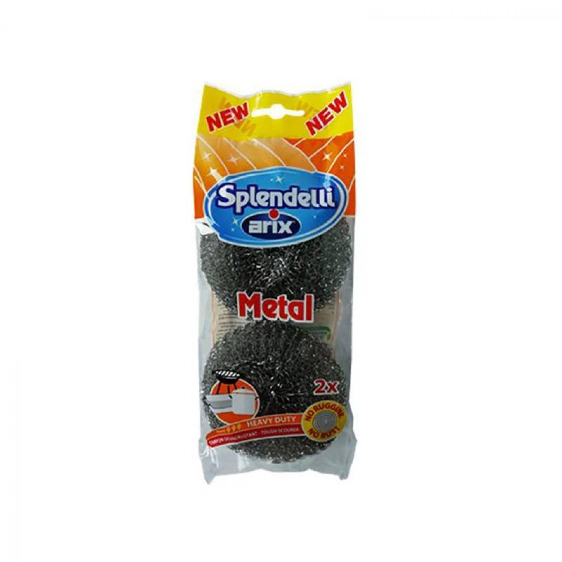 Esfregao palha aço grosso arix splendelli 2un