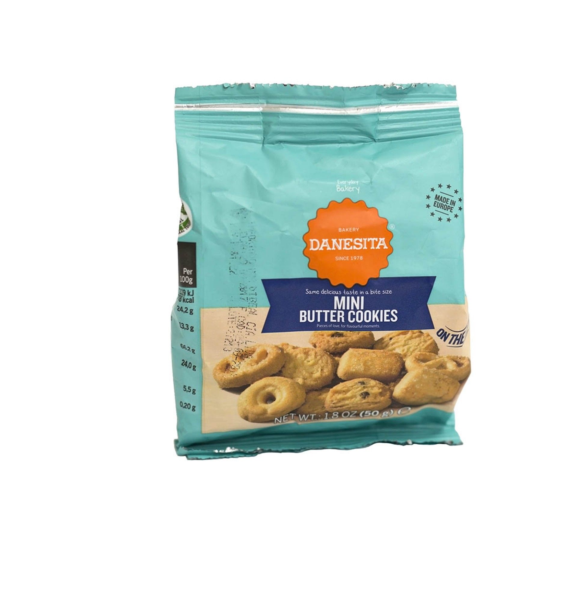 Biscoito dancake mini butter cookies 50gr