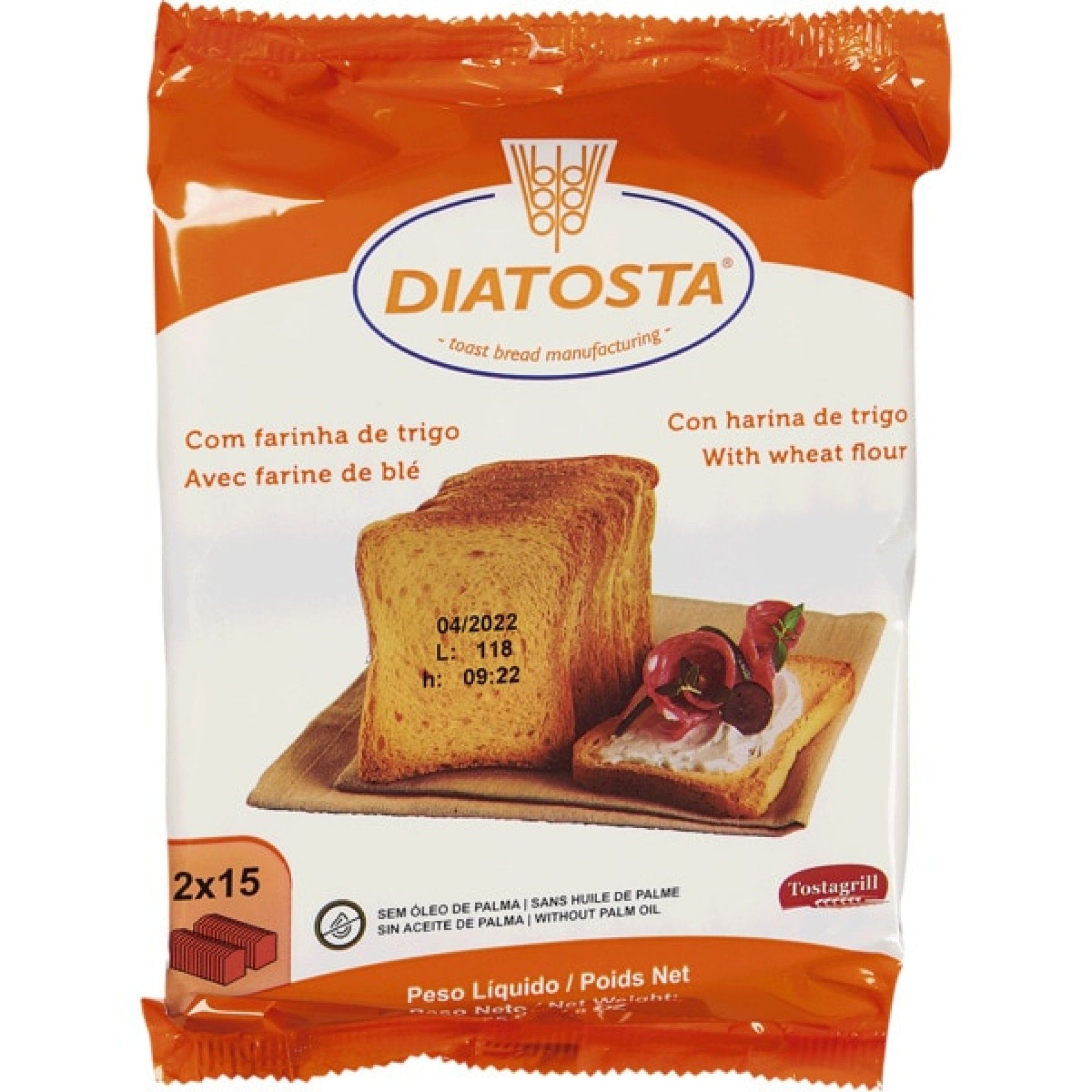 Tostas trigo diatosta 225gr