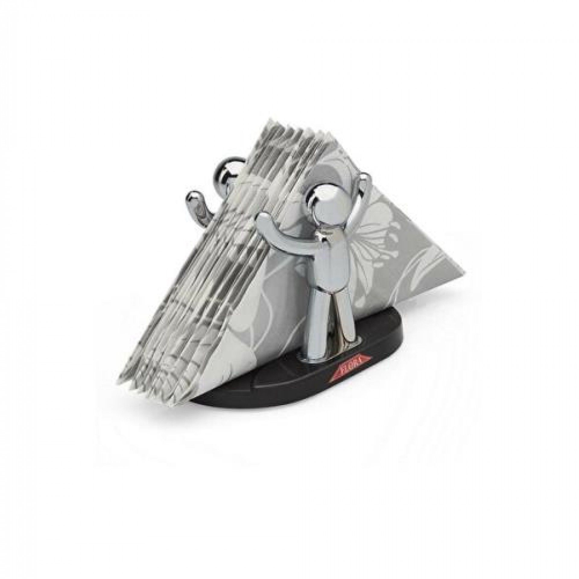 Suporte p/guardanapo flora cromado