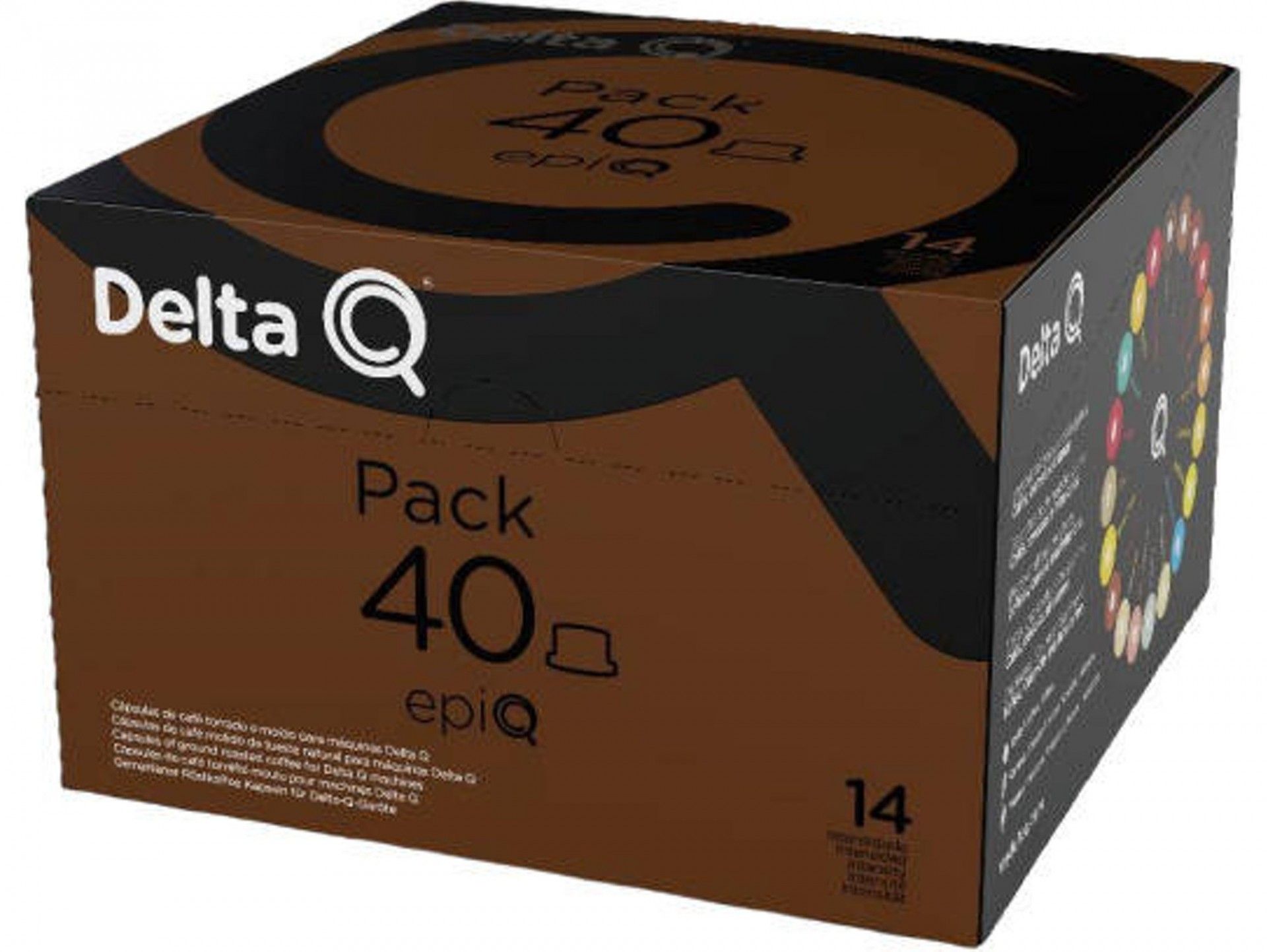 Cafe expresso delta q pack xl c/40 capsulas nº14 epiq