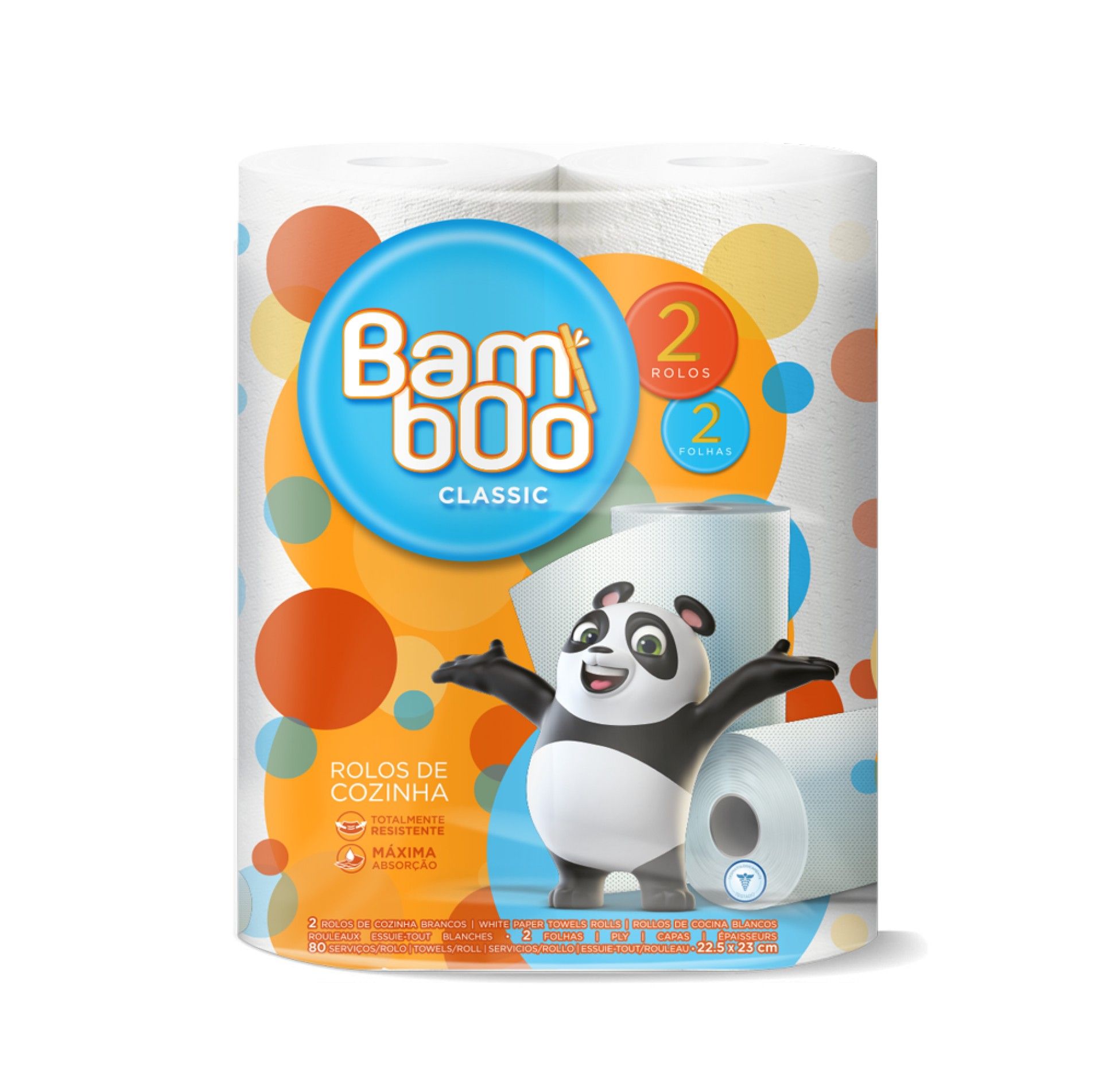 Rolo cozinha bamboo classic 2un