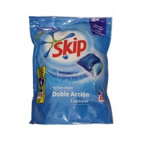 Deterg. roupa capsulas skip active clean 28un