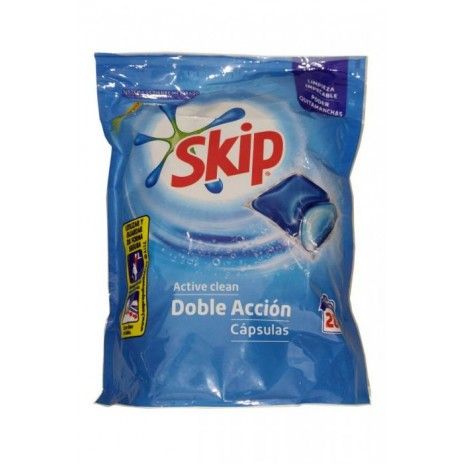 Deterg. roupa capsulas skip active clean 28un Deterg. roupa capsulas skip active clean 28un