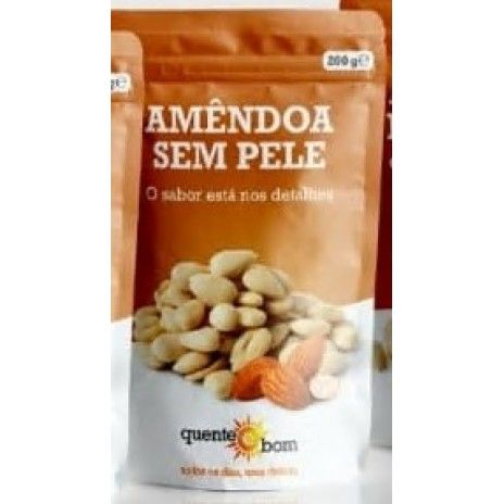Amendoa sem pele q&b 200gr Amendoa sem pele q&b 200gr