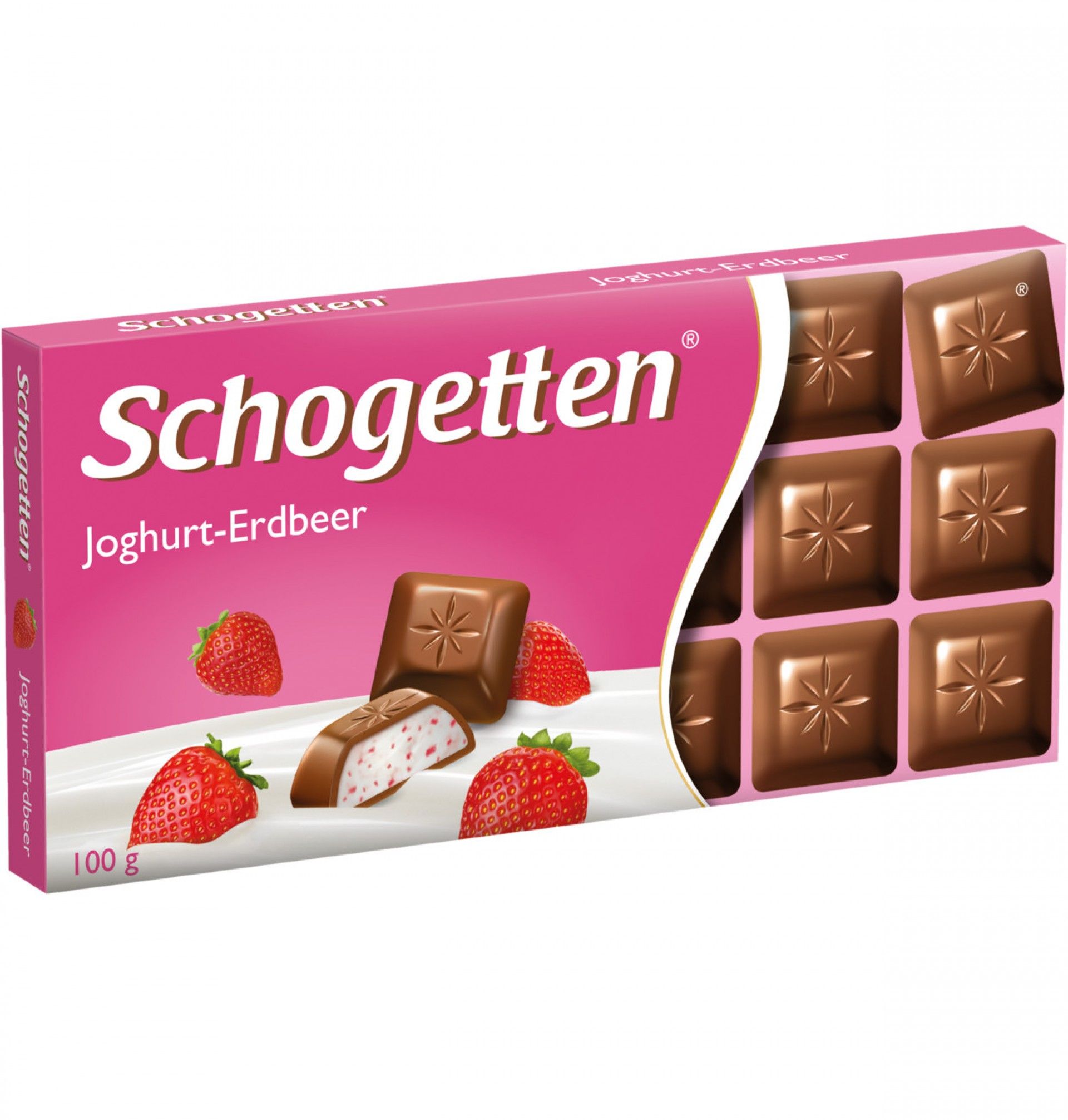 Chocolate schogetten 100gr iogurte morango