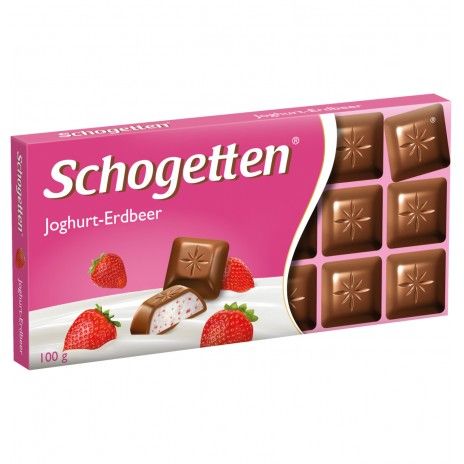 Chocolate schogetten 100gr iogurte morango