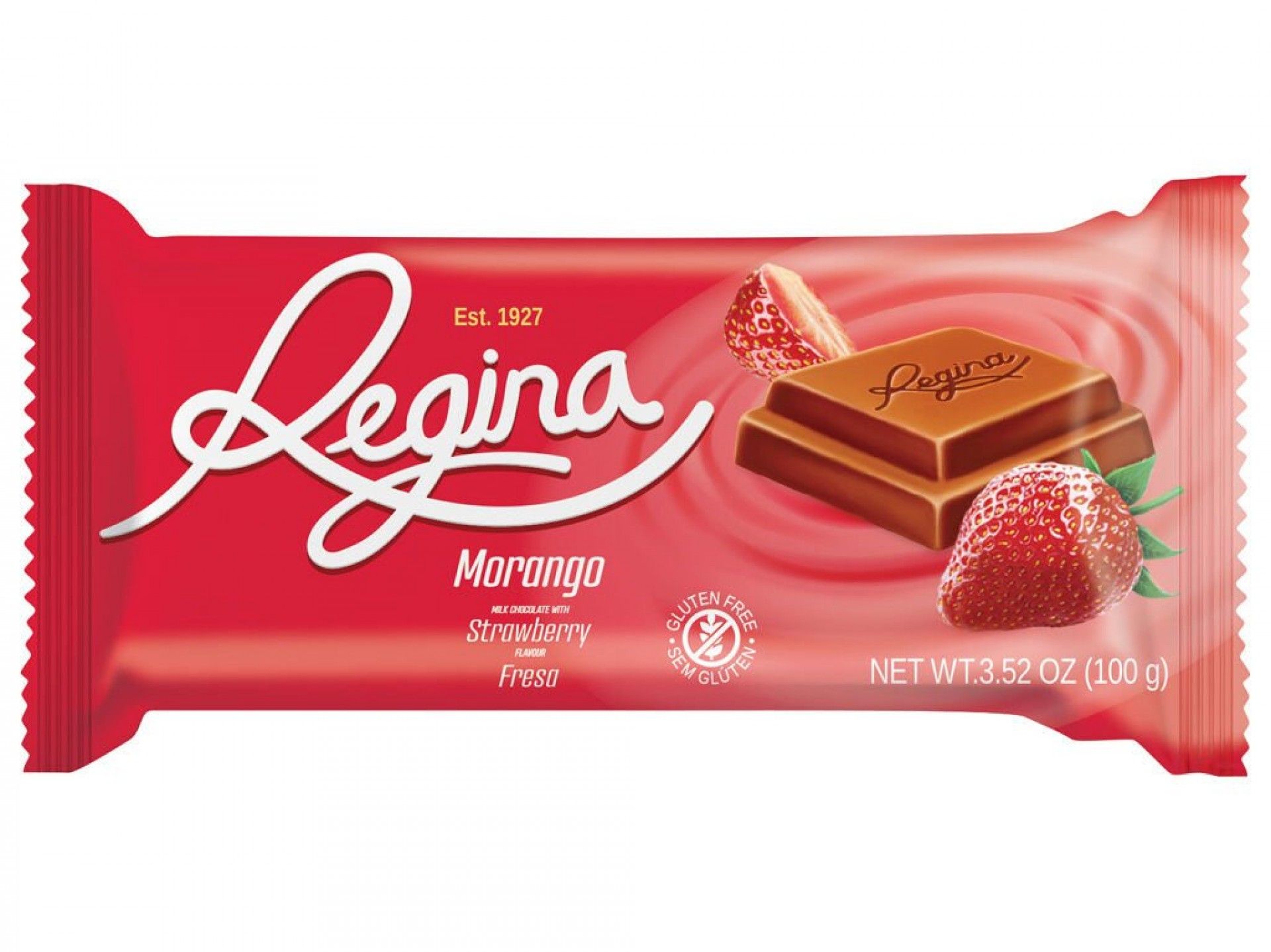 Chocolate leite regina 100gr morango