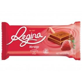 Chocolate leite regina 100gr morango