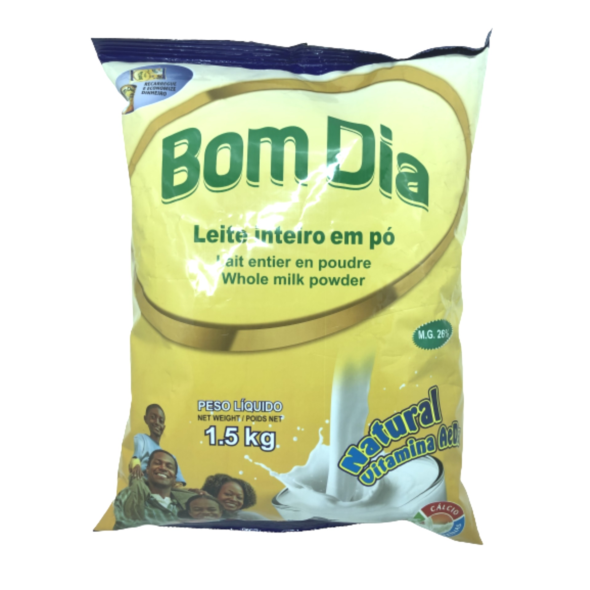 Leite em po inst. bom dia powder sachet 1,5kg