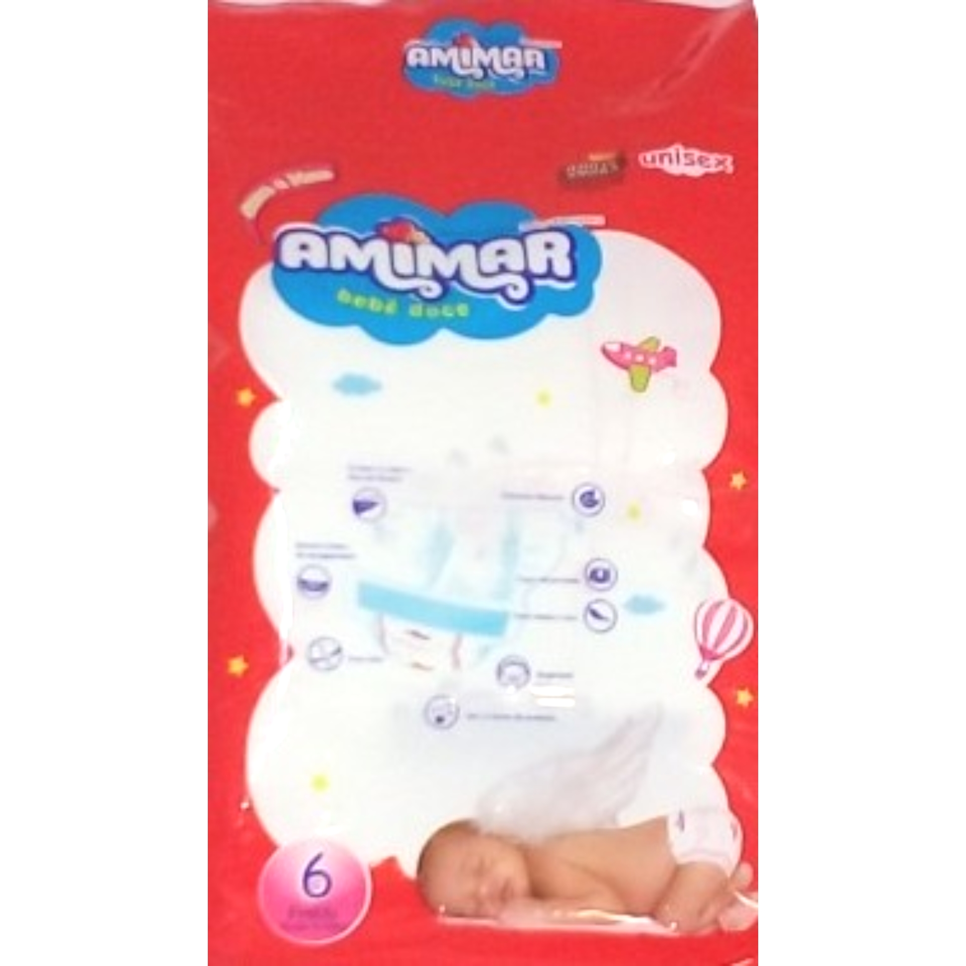 Fraldas descartaveis amimar