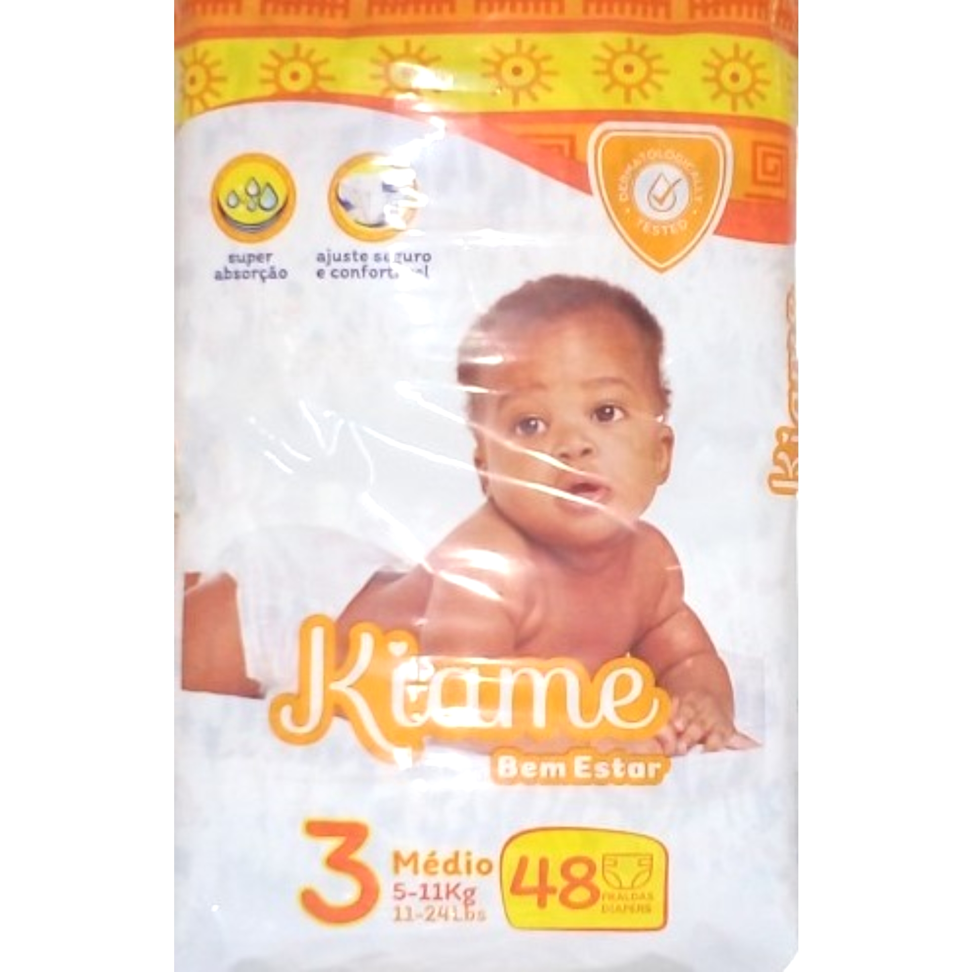 Fraldas kiame bem estar t3 48un