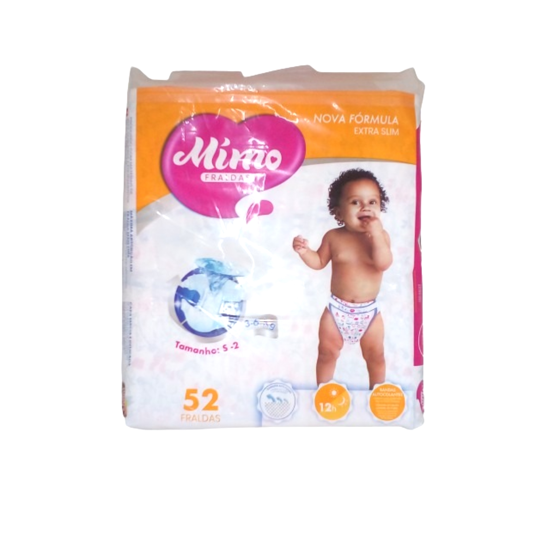Fraldas descartaveis mimo 3-6kg (s) 52un