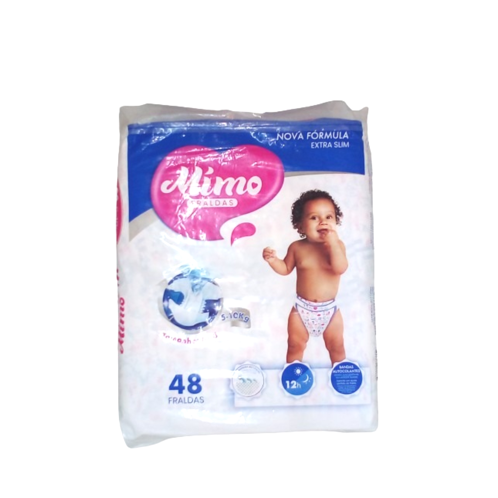 Fraldas descartaveis mimo 5-10kg (m) 48un