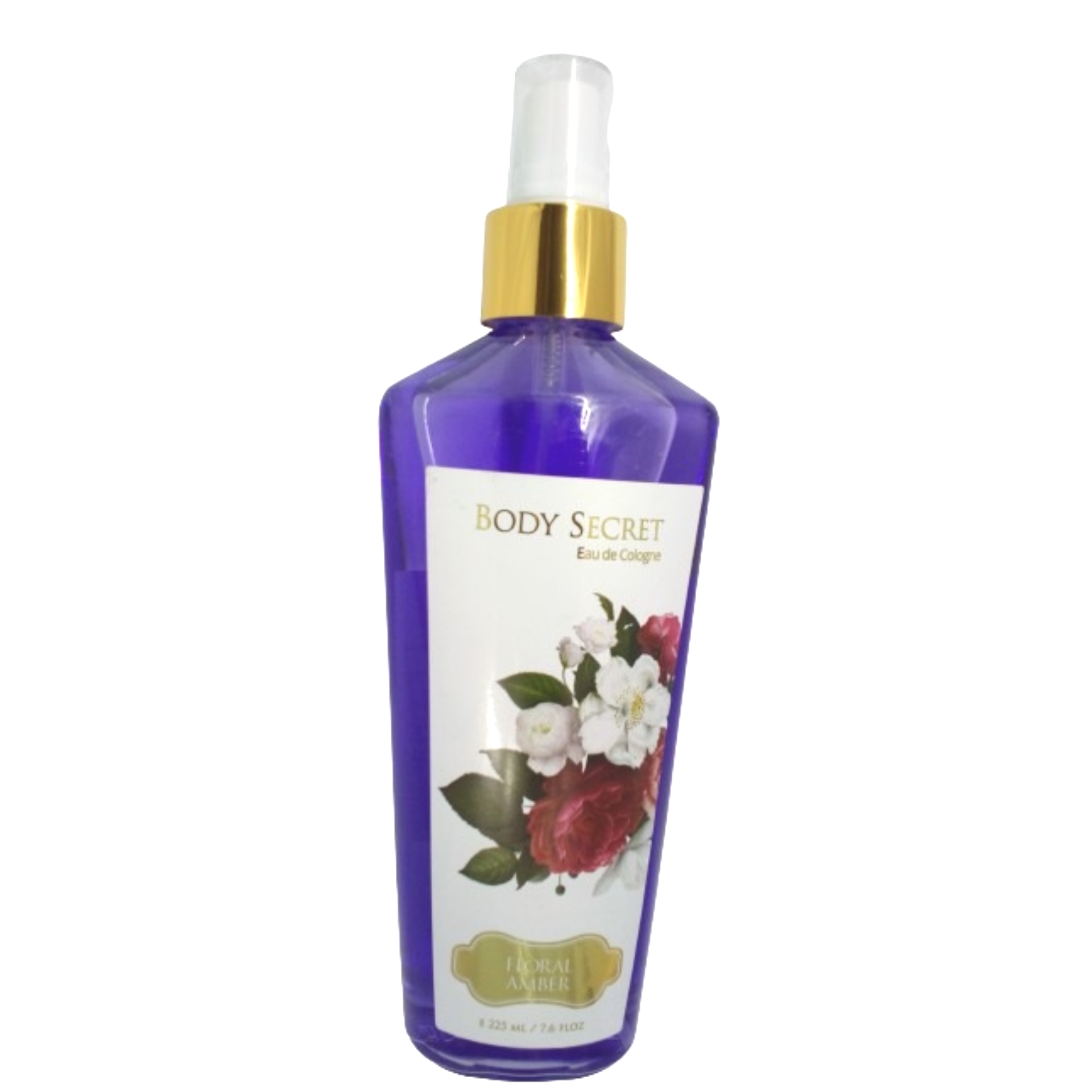Agua colonia body secret 225ml floral amber