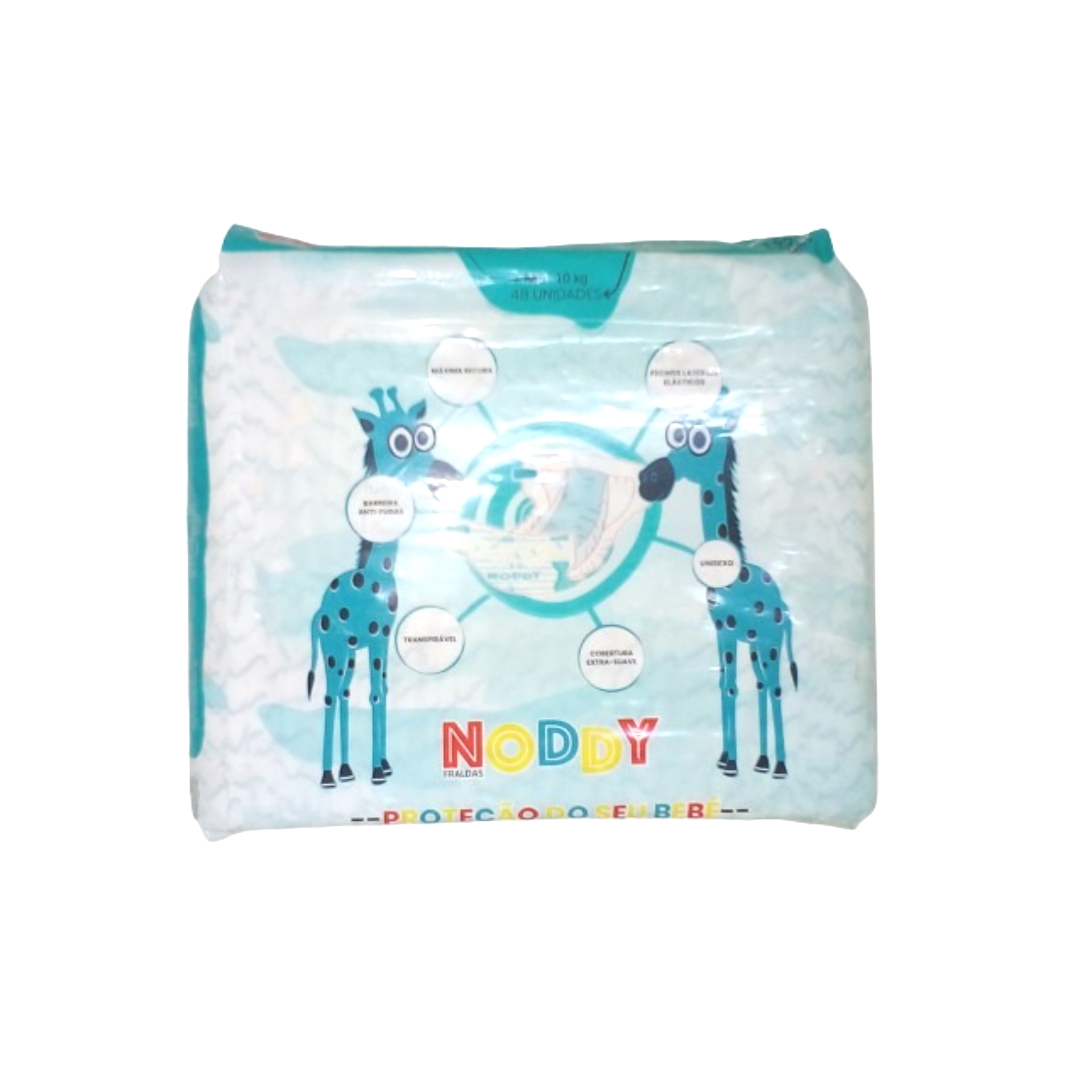 Fraldas descartaveis noddy (m) 48un