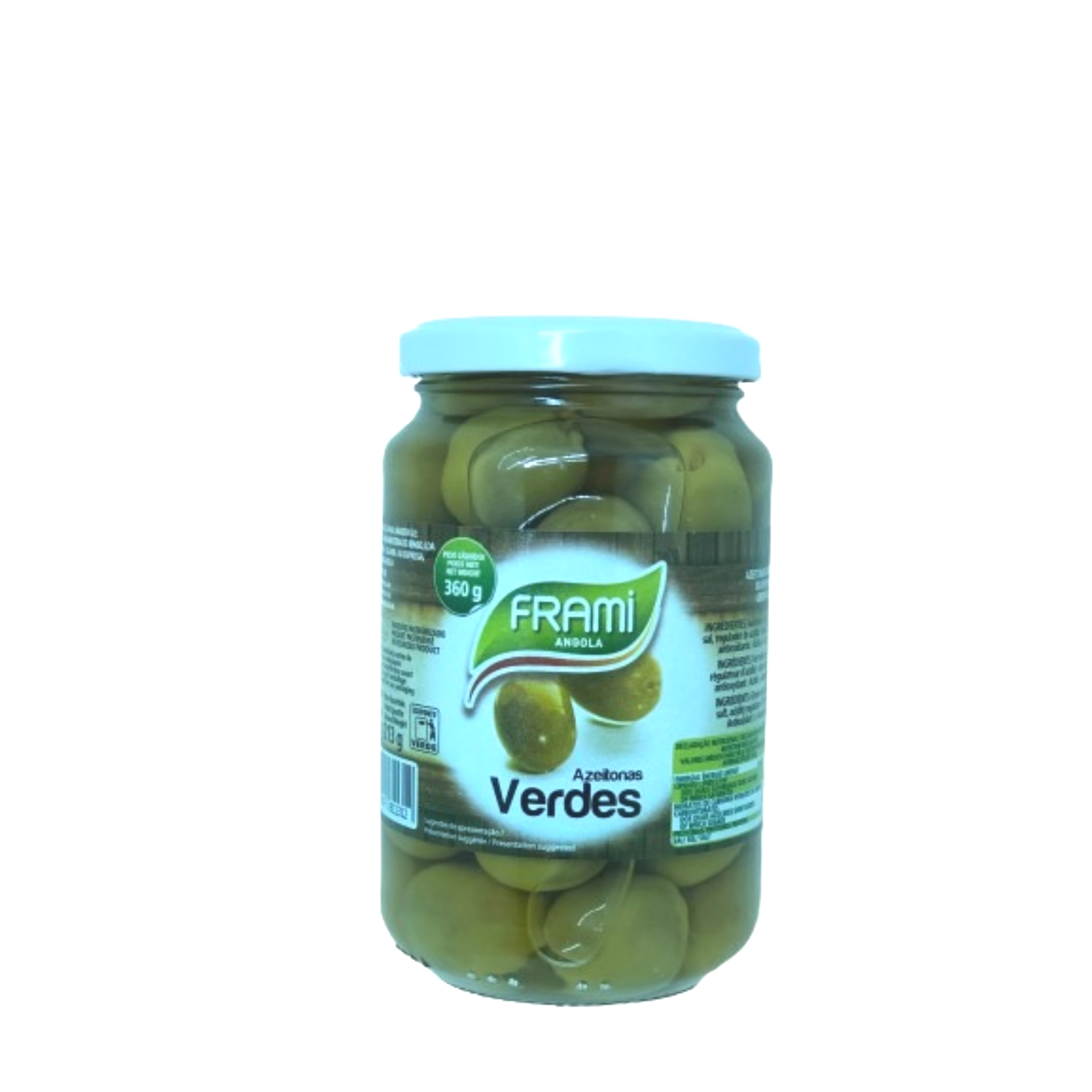 Azeitona verde inteira frami frasco 360gr