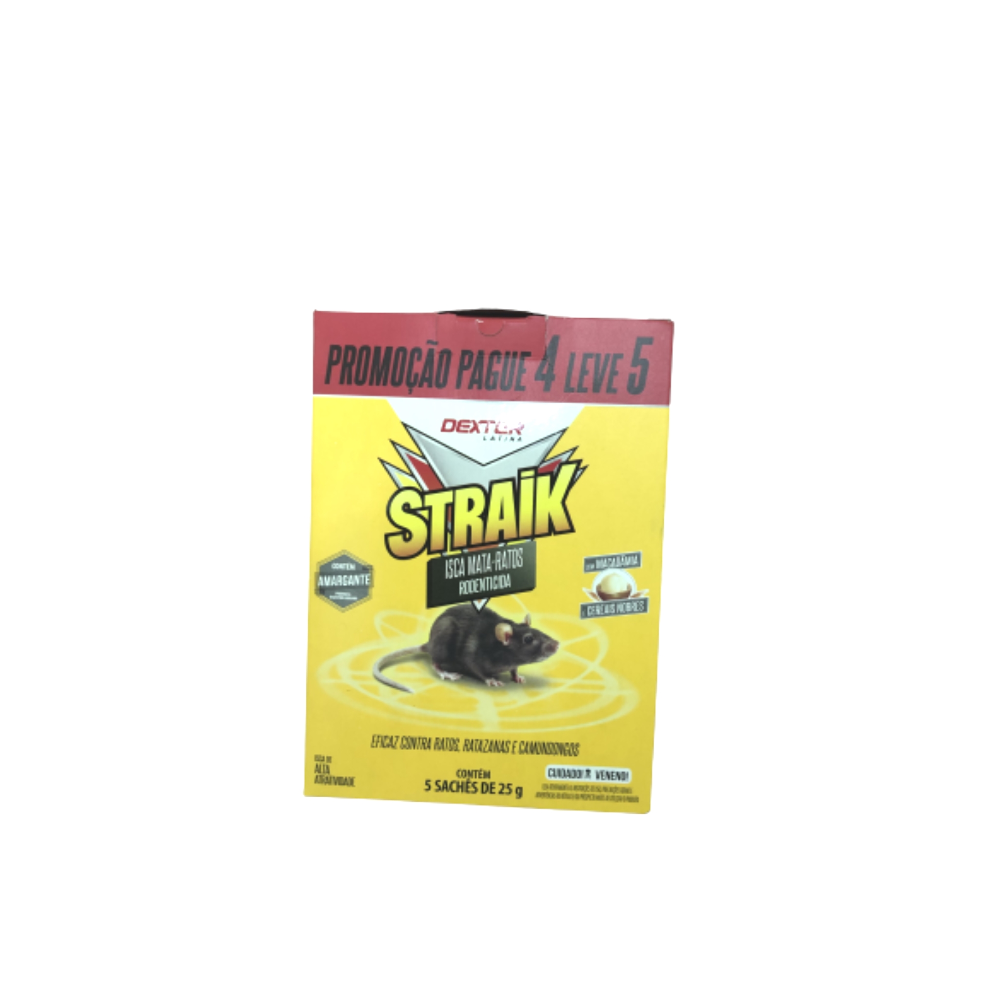 Raticida isco mata-ratos straik 125gr