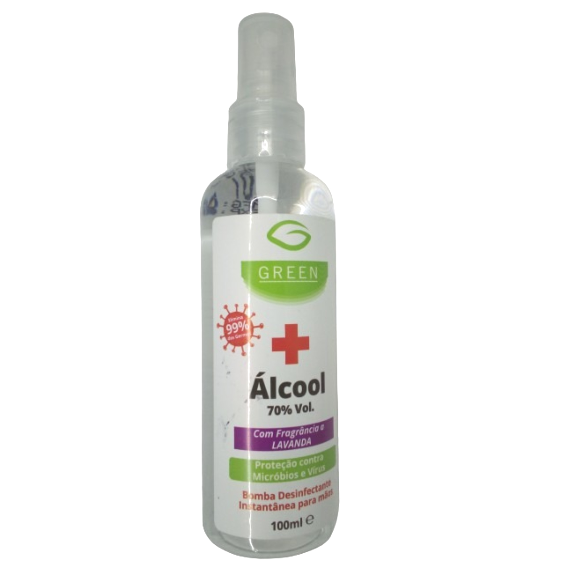 Alcool etilico green 70% 100ml lavanda