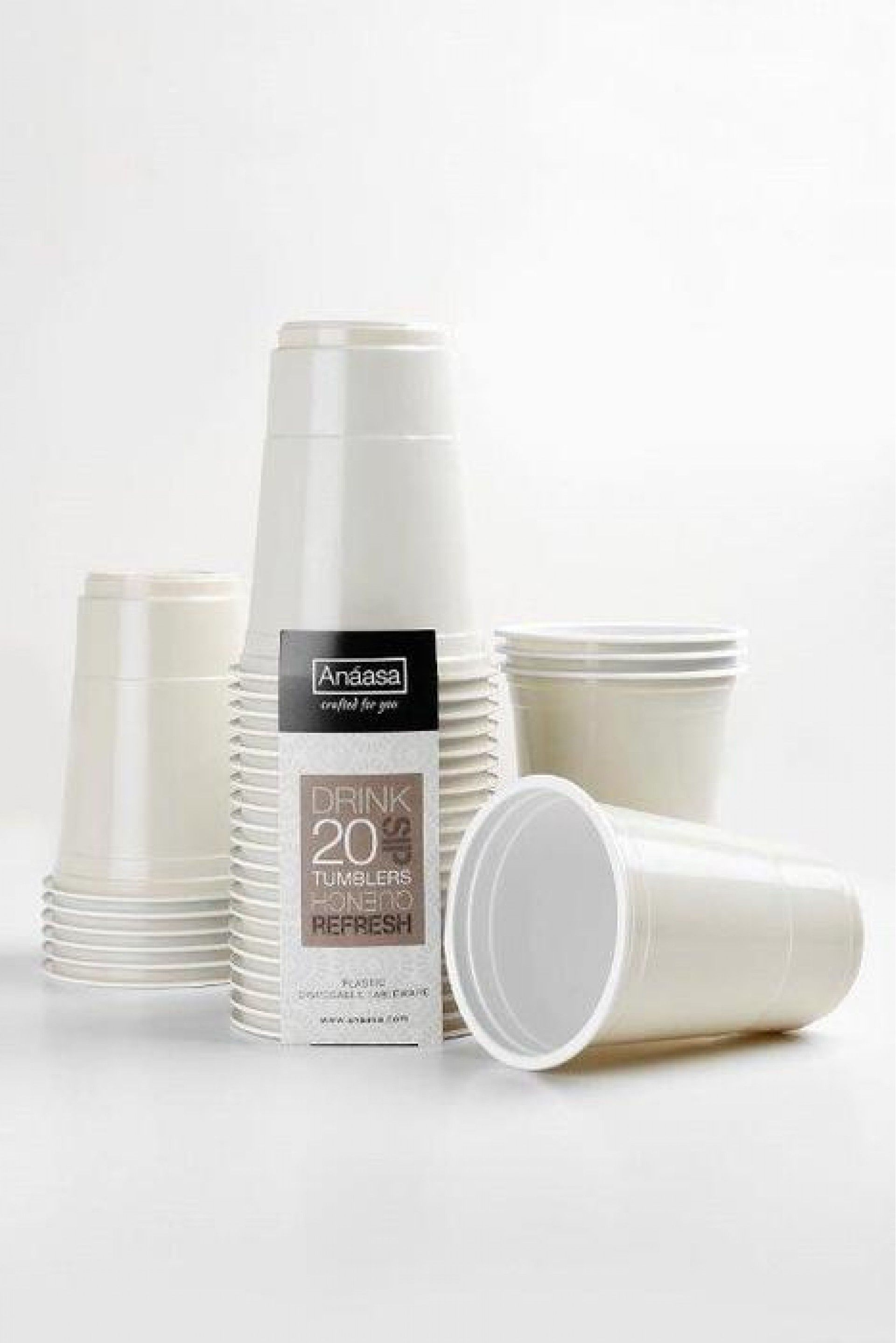 Copo anaasa 177ml conj.40un marfim