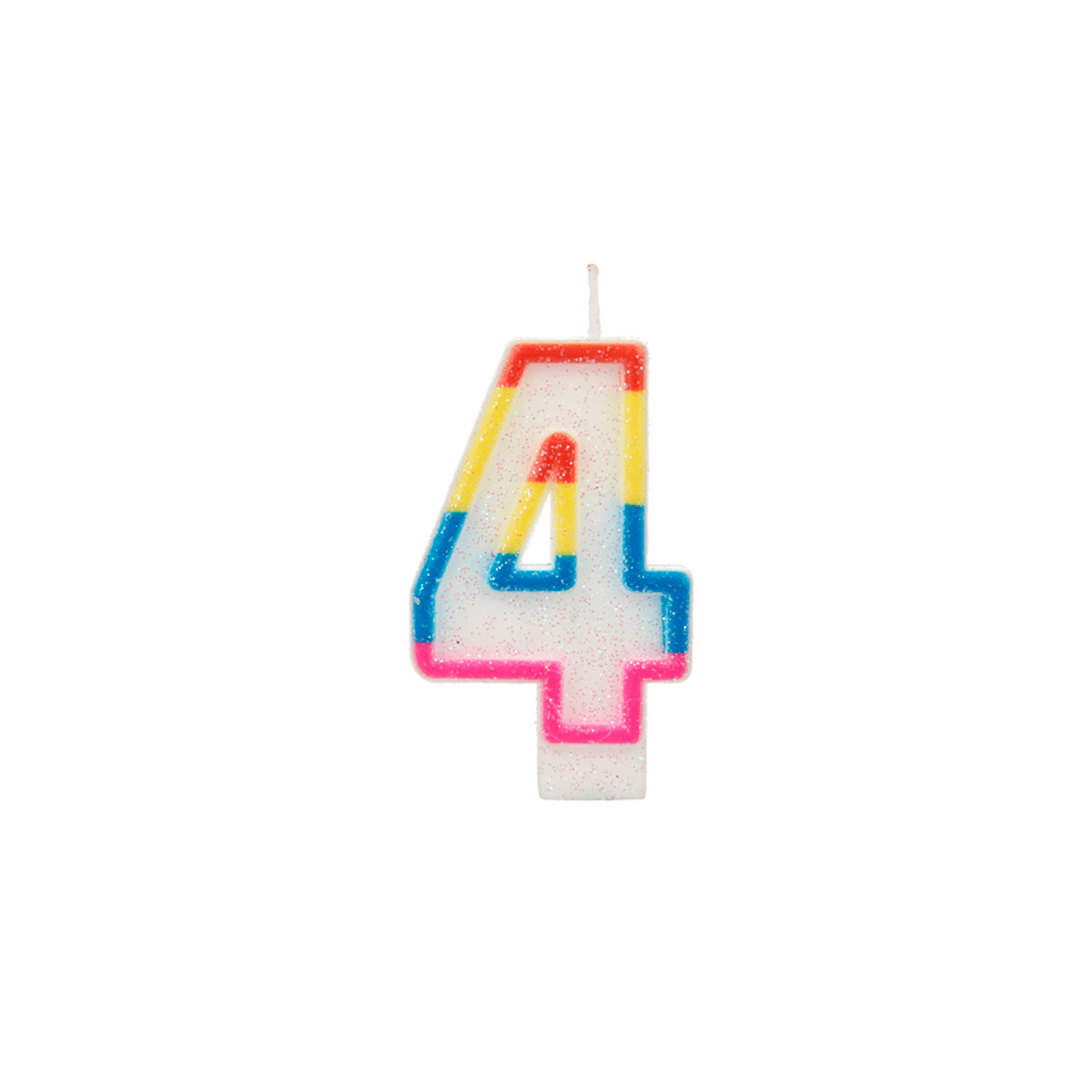 Vela aniversario colorida nº4